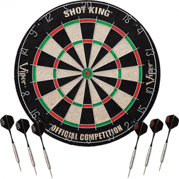 Viper Shot King Regulation Bristle Steel Tip Dartboard