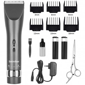 Sminiker Professional Cordless Haircut Kit Clippers for Men 